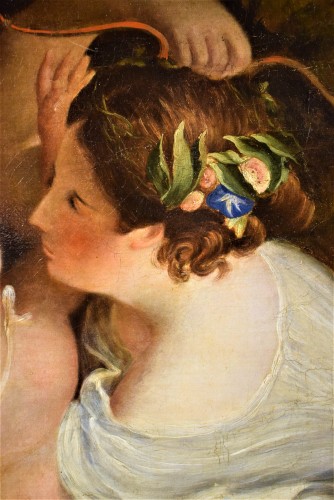 Antiquités - Venus et Cupidon, école anglaise du XIXe siècle